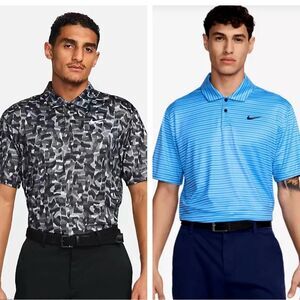 Lot of 2: NIKE Dri-FIT Men’s Tour Golf Polo Shirt